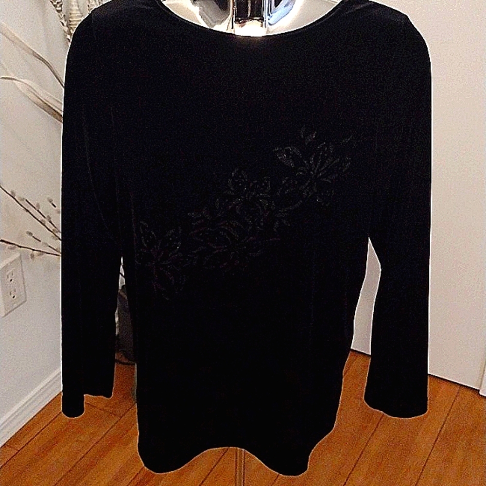 East West Velour glitzy top